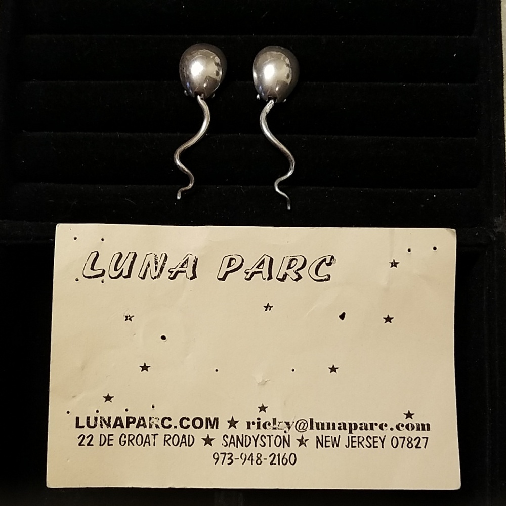 SALE!  😀Sterling Silver Sperm Earrings